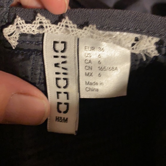 Divided Dark Blue-form fitting jumpsuit-size 6 - Picture 7 of 8